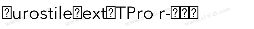 EurostileNextLTPro r字体转换